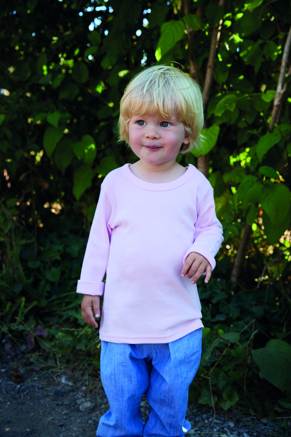 Vauvan pitkähihainen t-paita, Reilun kaupan puuvilla, 220g – Studio edestä