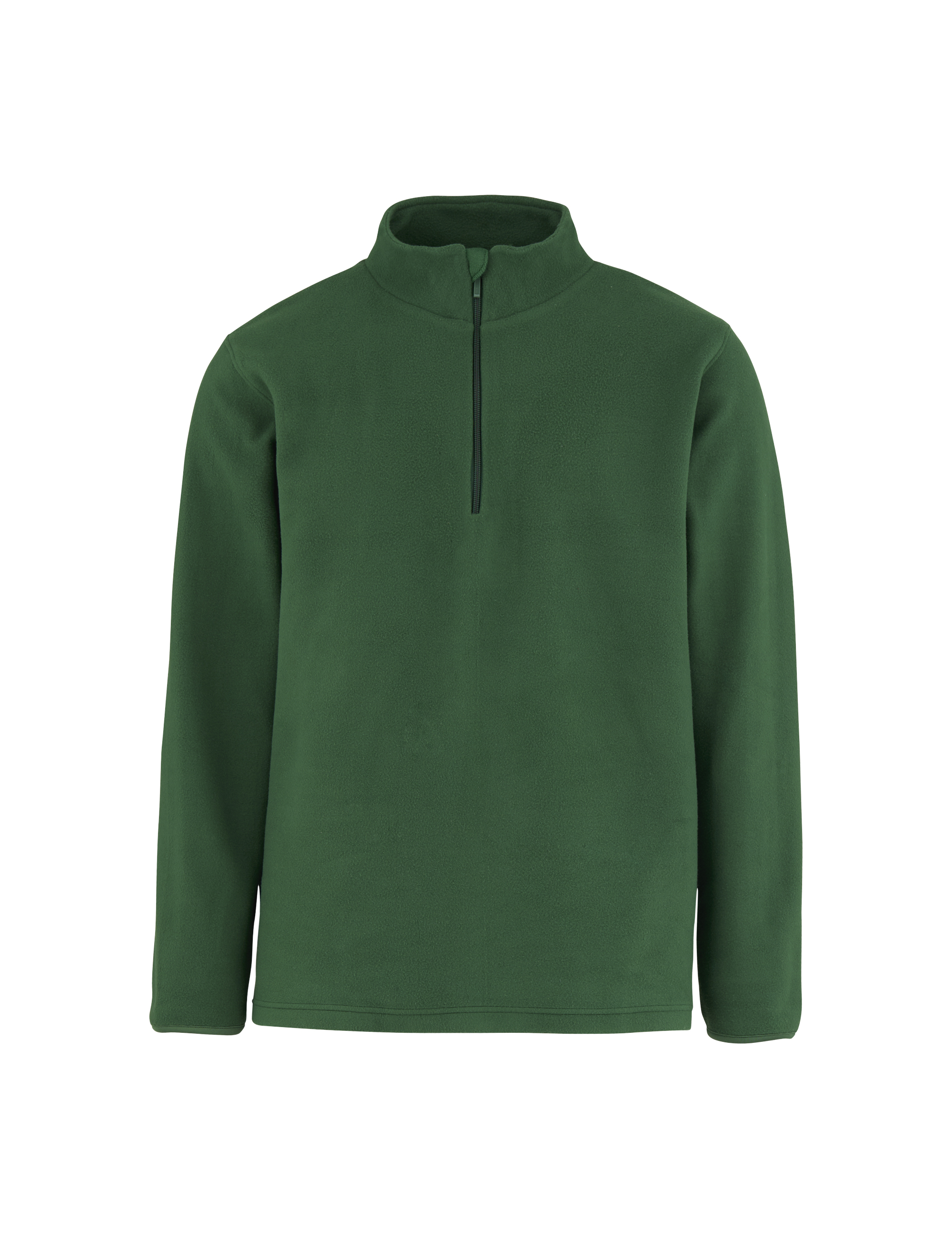 Quarter-zip college, kierrätysmateriaali, 120g – Studio edestä