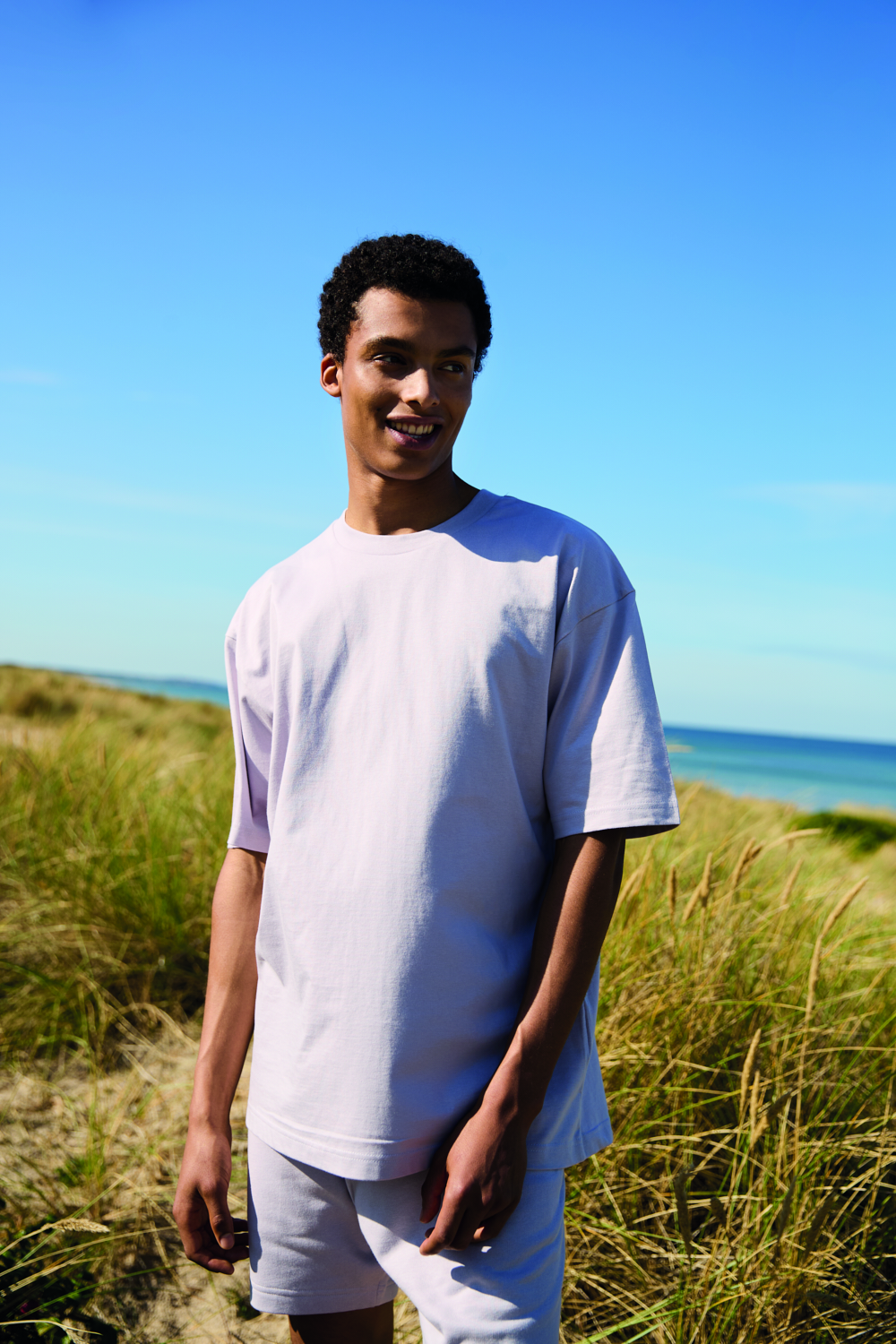 Tiger Cotton Oversized t-paita, luomupuuvilla, 220g – Studio edestä