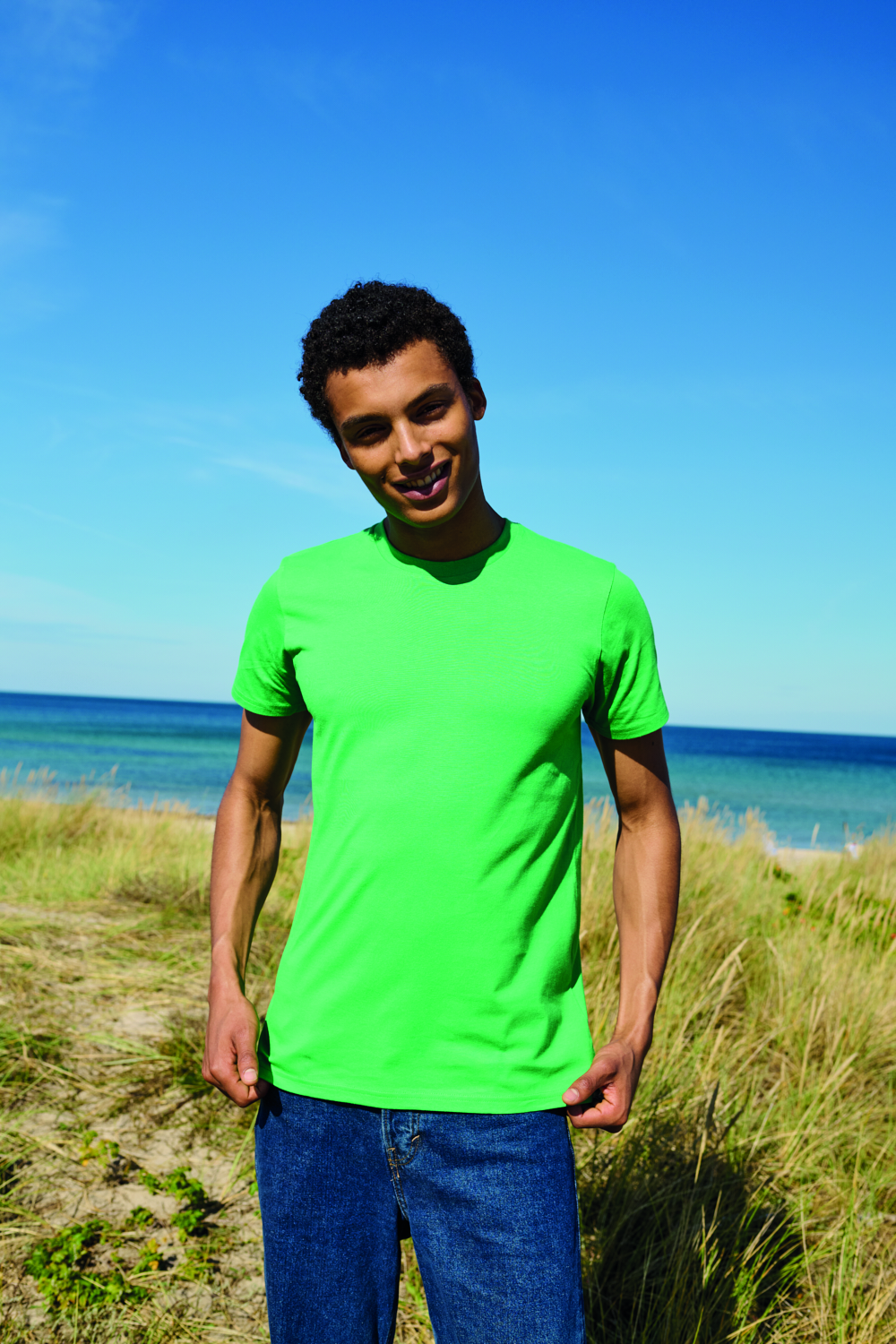 Unisex Tiger Cotton t-paita, luomupuuvilla, 155g – Studio edestä