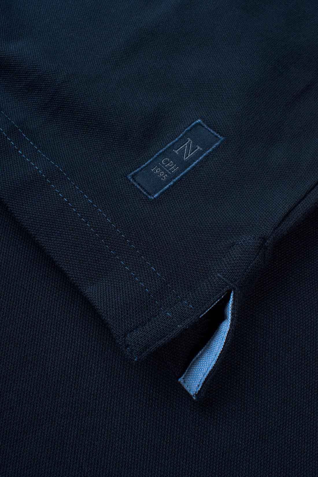 Miesten pitkähihainen pikeepaita, luomupuuvilla-elastaani, 230g – kuva 5