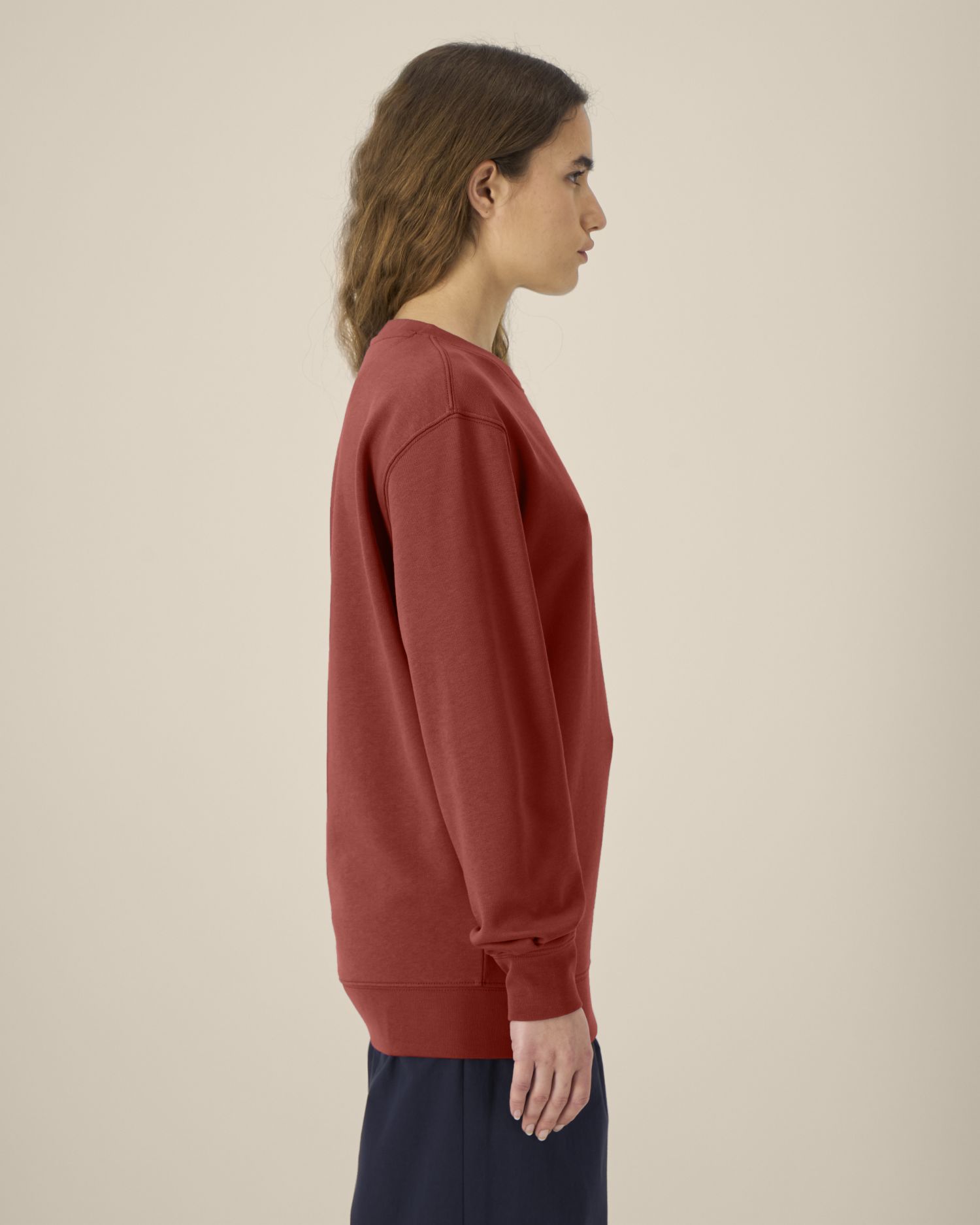 Unisex collegepaita luomupuuvilla 350g (medium fit)