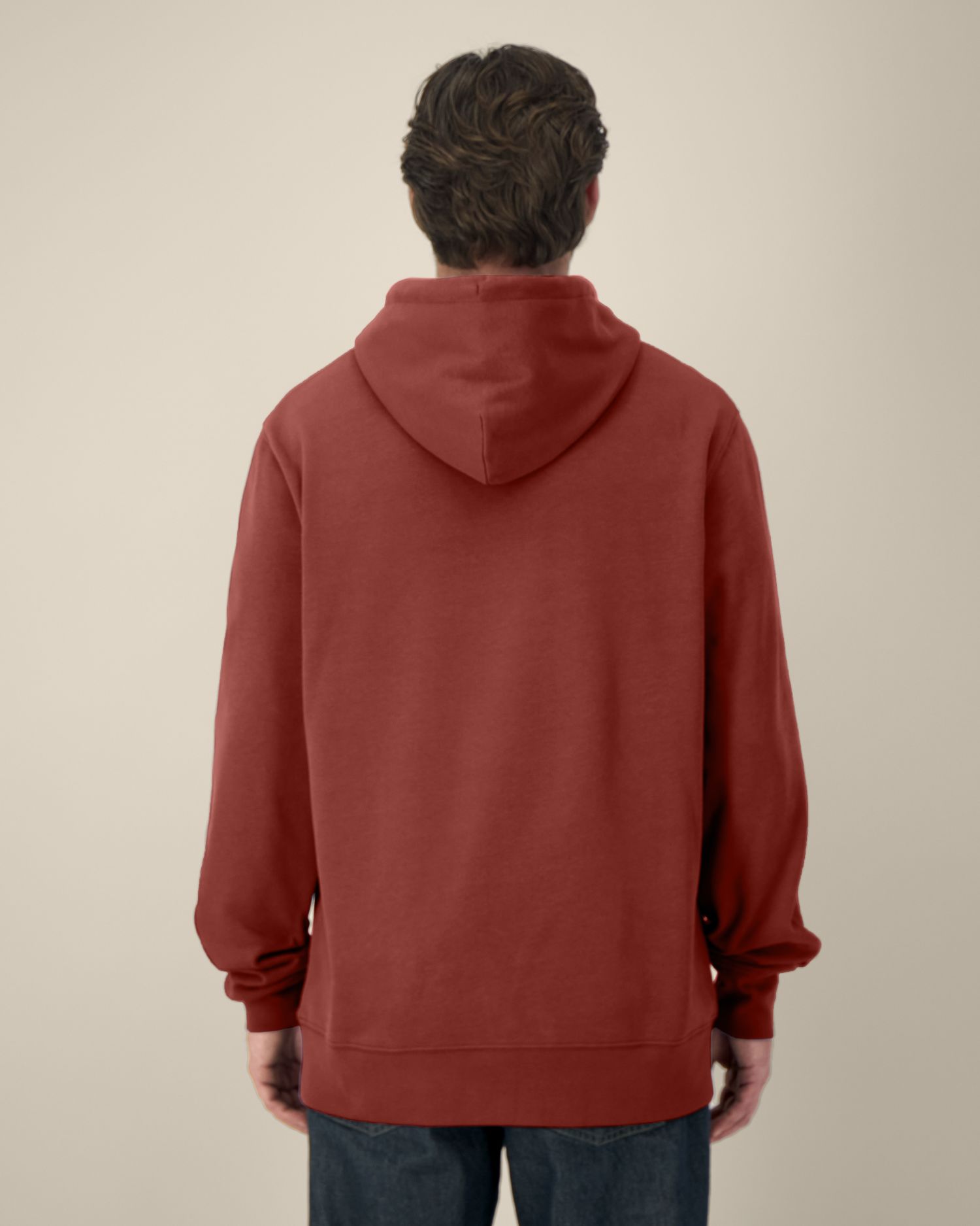 Unisex huppari luomupuuvilla 350g (medium fit) – Packshot edestä