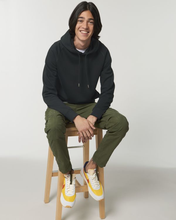 Unisex huppari, luomu- ja kierrätyspuuvilla, 300g (medium fit)