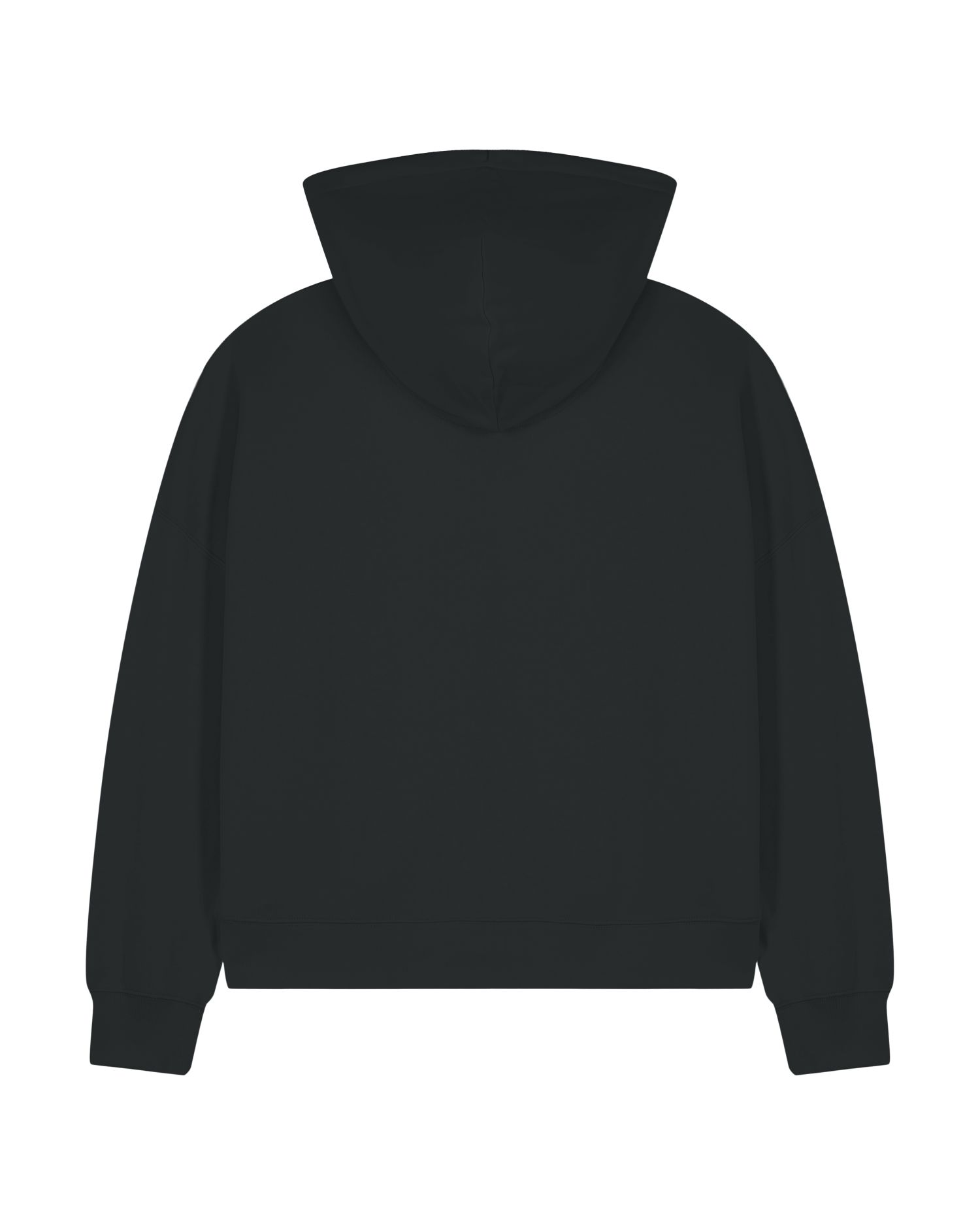 Naisten vetoketjullinen huppari luomupuuvilla – Packshot edestä