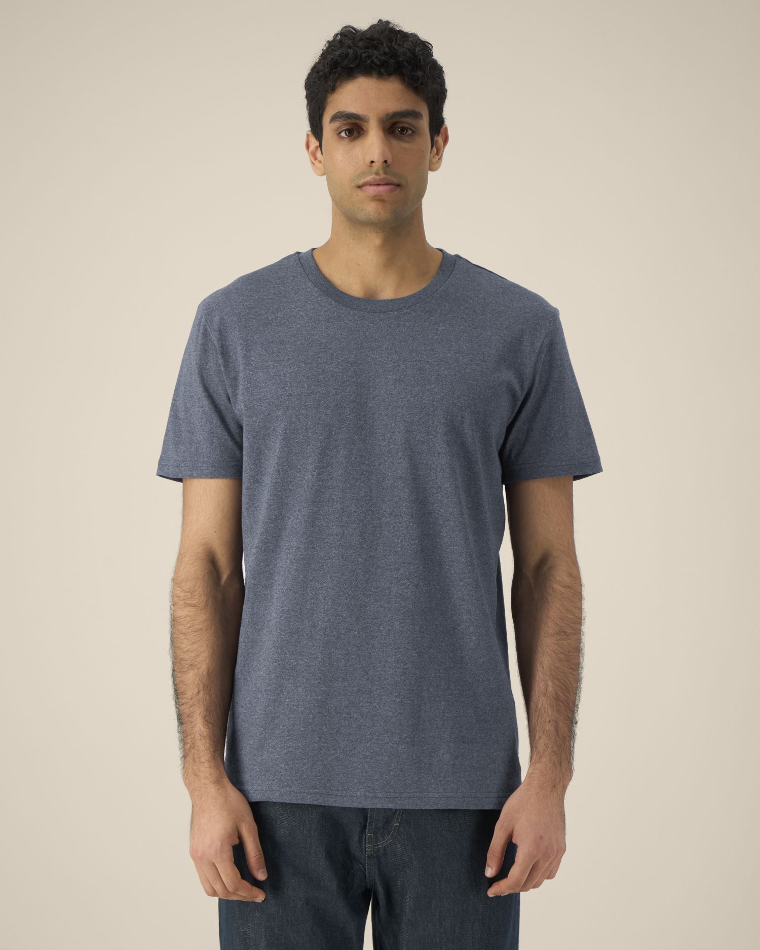 Unisex t-paita luomupuuvilla-sekoite 180g