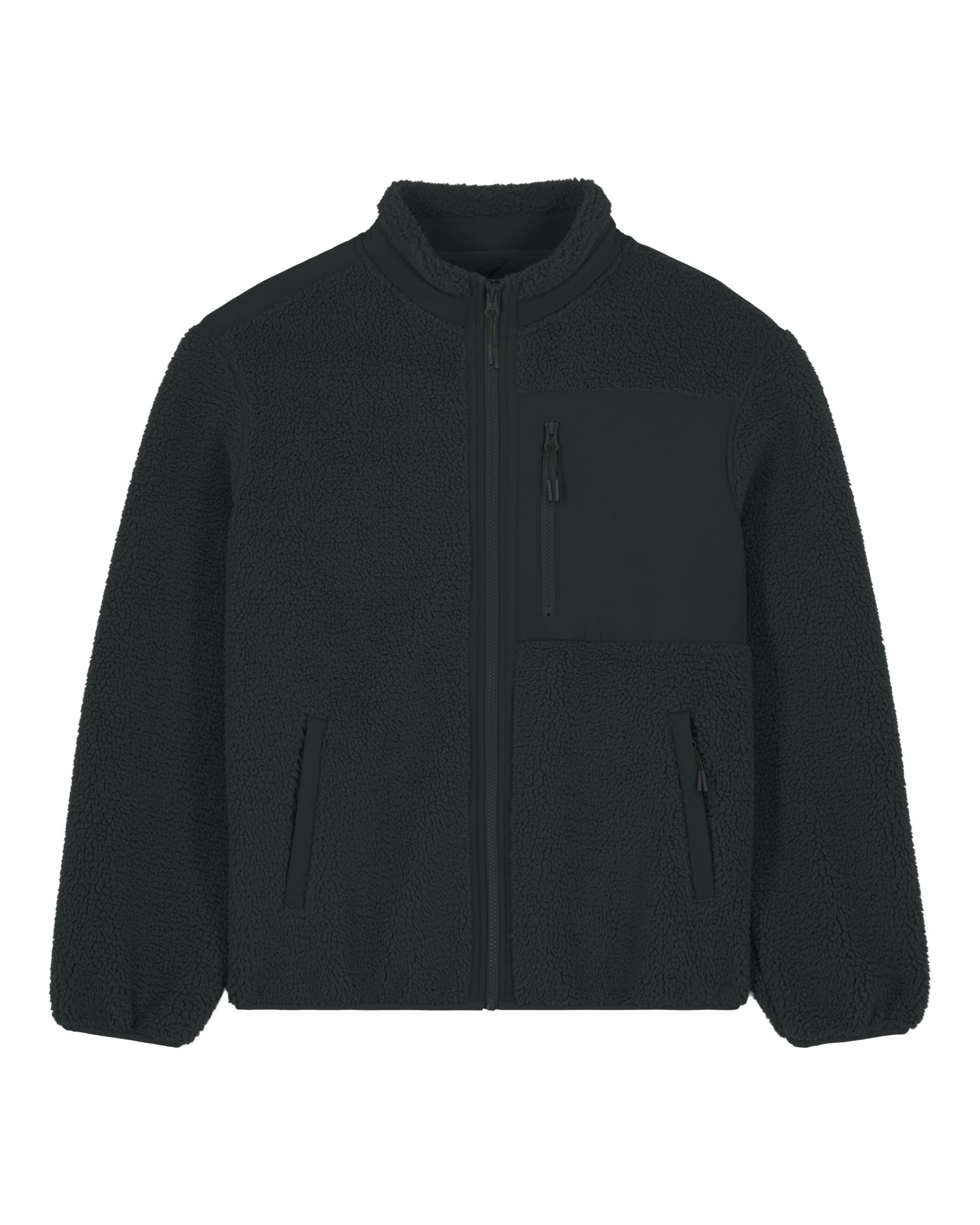 Unisex softshell-takki kierrätyspolyesteri 450g (relaxed fit) – Packshot takaa