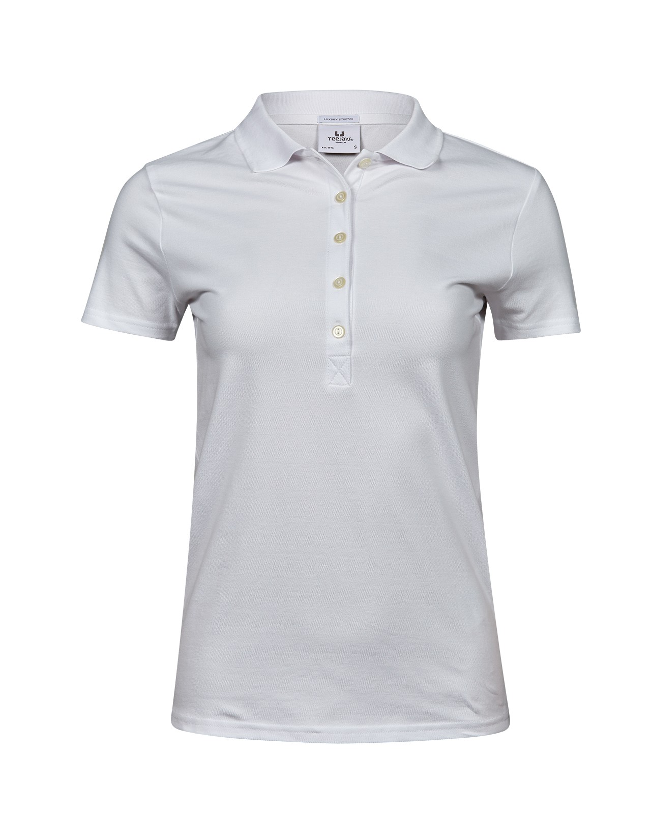 Luxury Stretch Pikeepaita Ladies, orgaaninen puuvilla & elastaani, 215g – Studio edestä