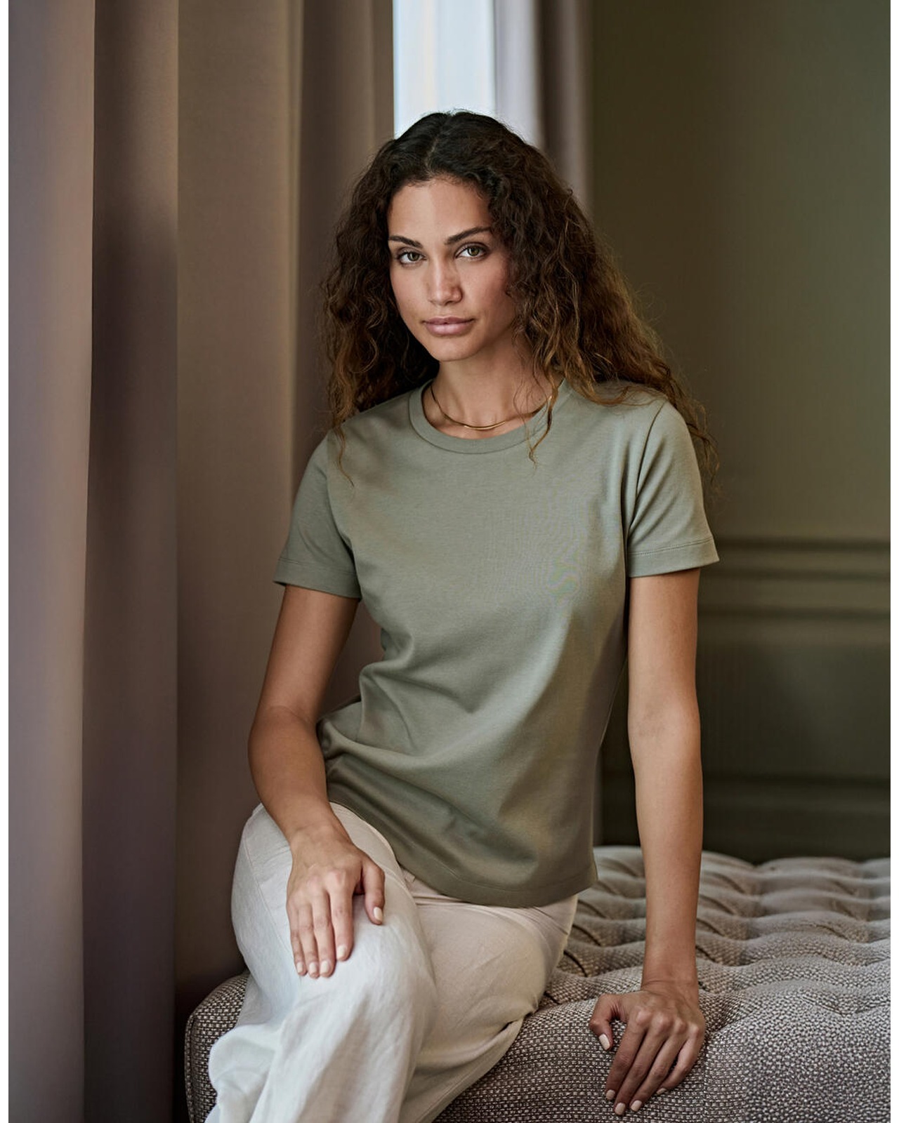 Naisten Pima Cotton t-paita, 200g – kuva 5