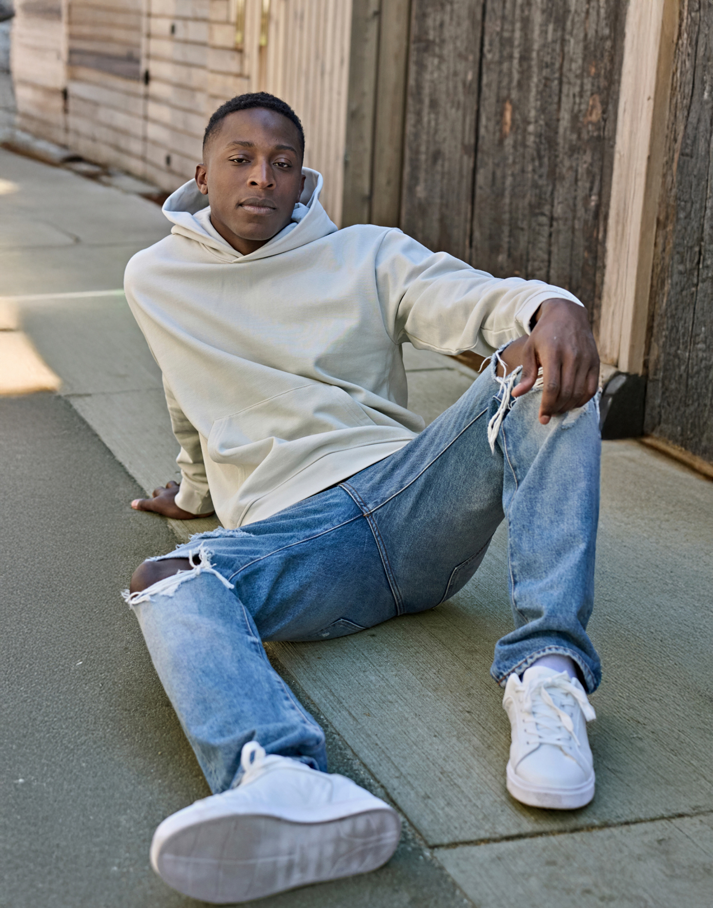 Unlabeled Heavy Loose Fit Huppari, orgaaninen puuvilla, 350g