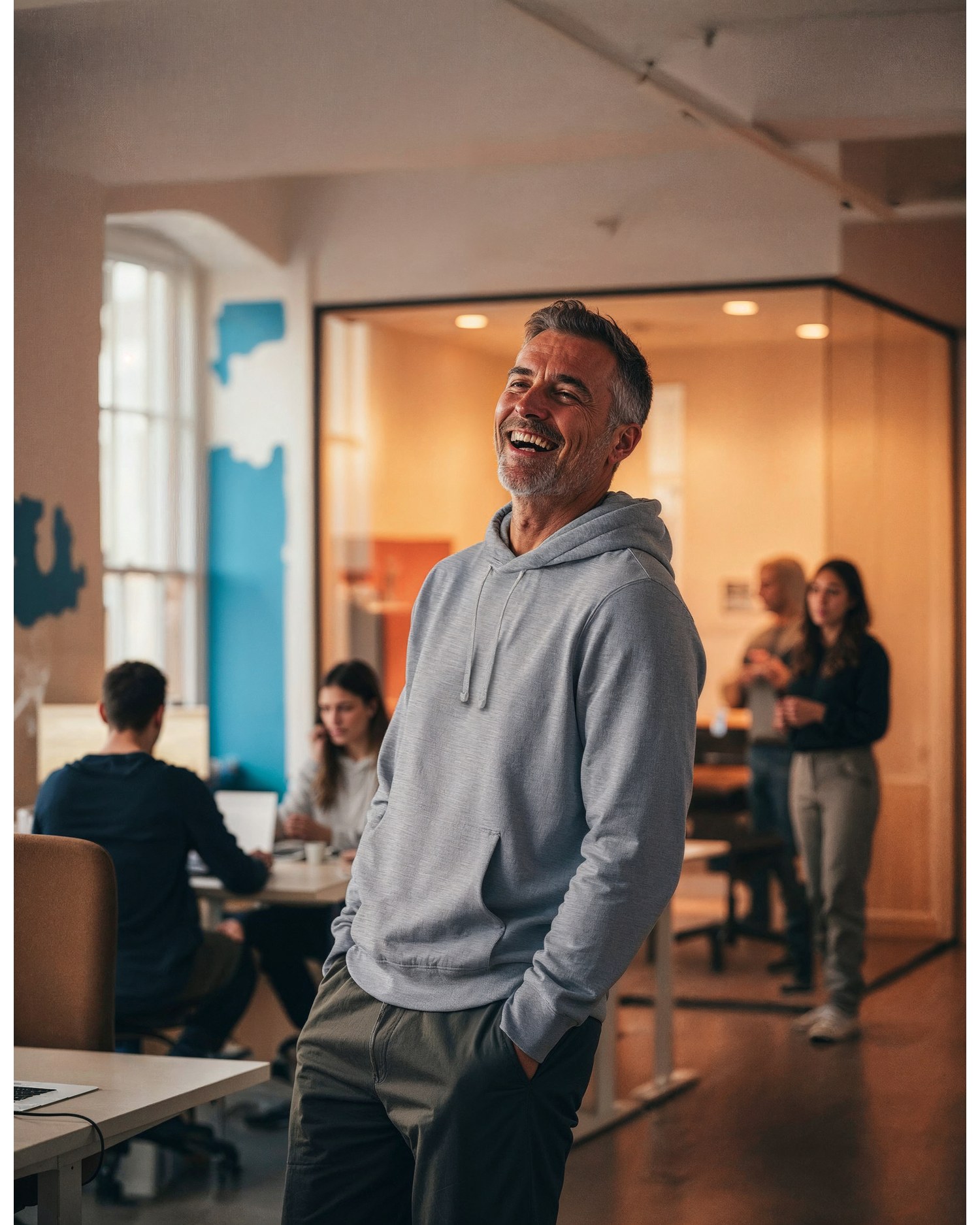 UM Hoodie Regular Fit – Packshot edestä