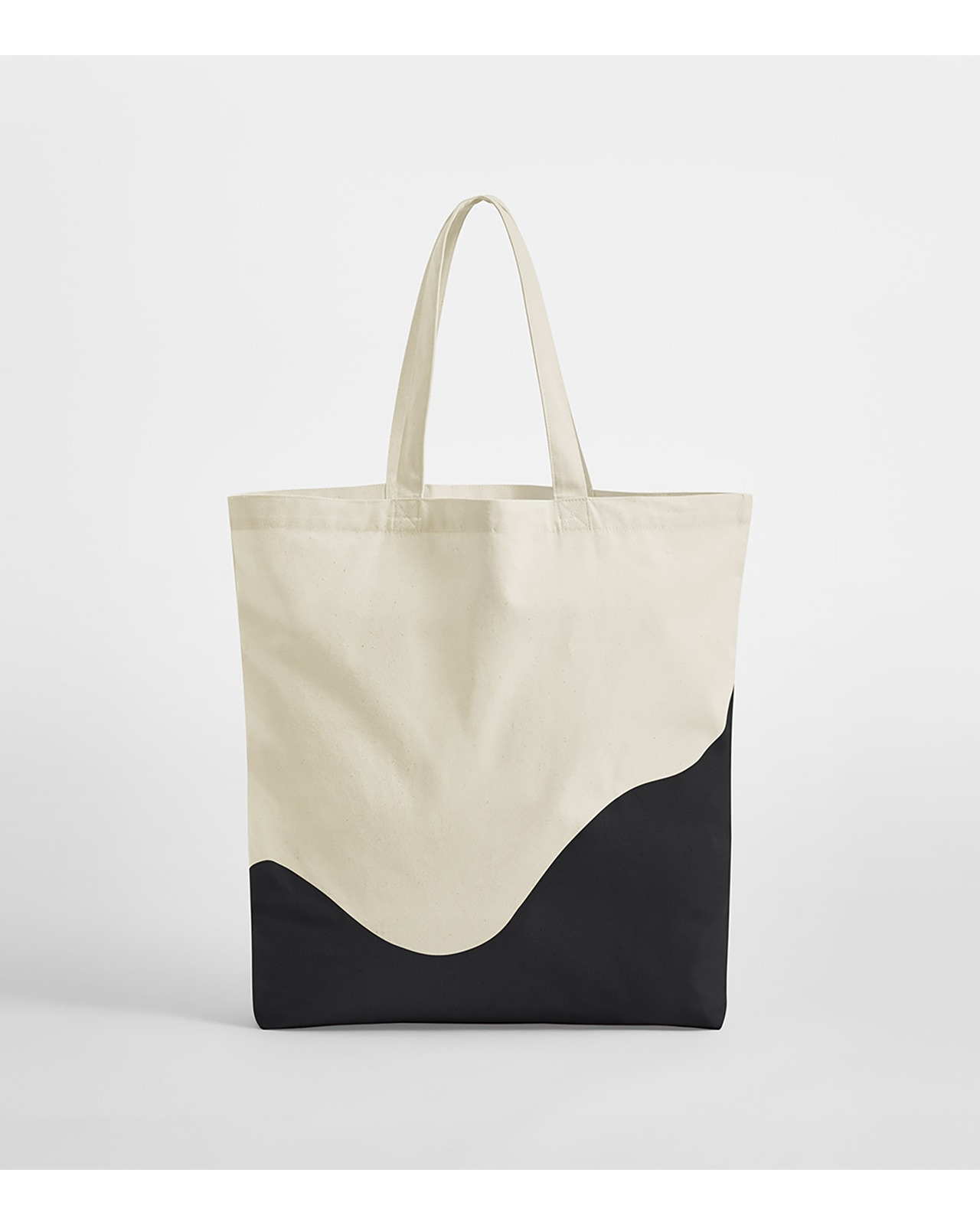 Organic Cotton Wave Print Maxi Tote – Studio edestä